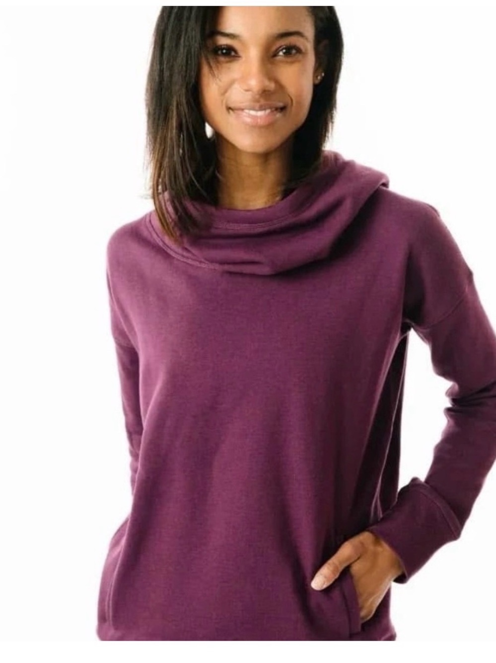 Zyia Active Oh So Soft Cowl Hoodie